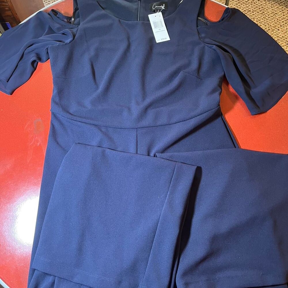 Connected-apparel Women's Navy and Blue Jumpsuit